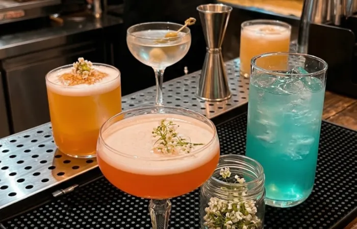 Cocktails at The Pattern Bistro, Nikiti