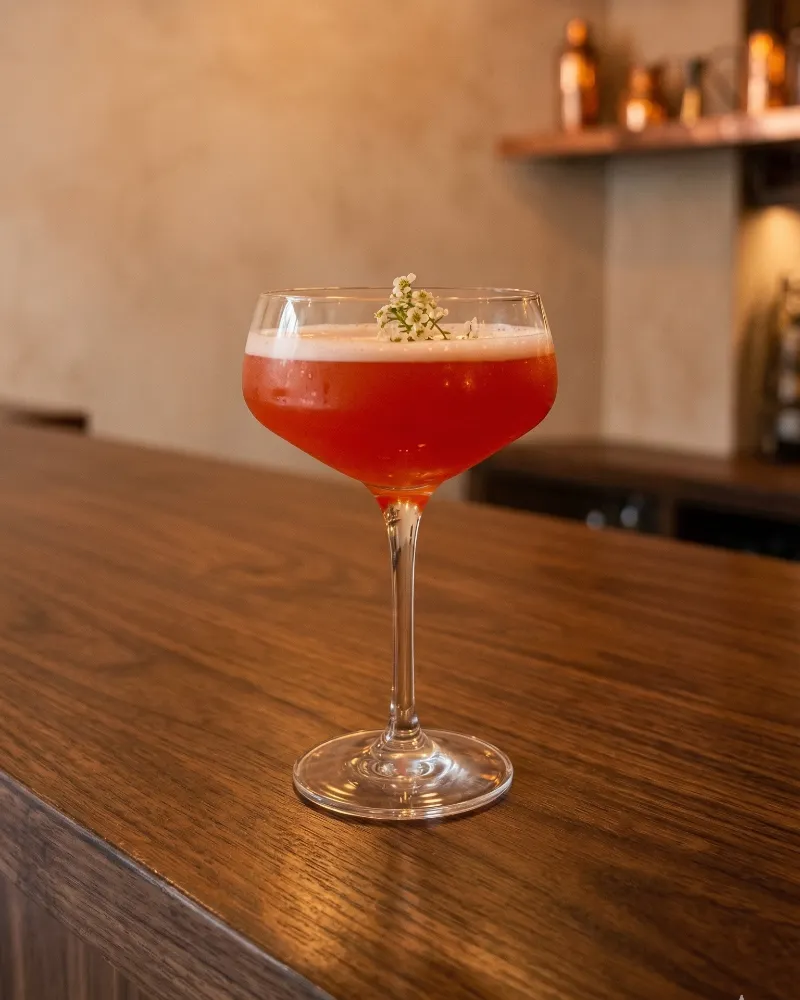 Signature cocktail at The Pattern Bistro, Nikiti, Halkidiki