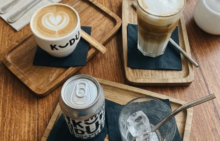 Specialty coffee at The Pattern Bistro, Nikiti